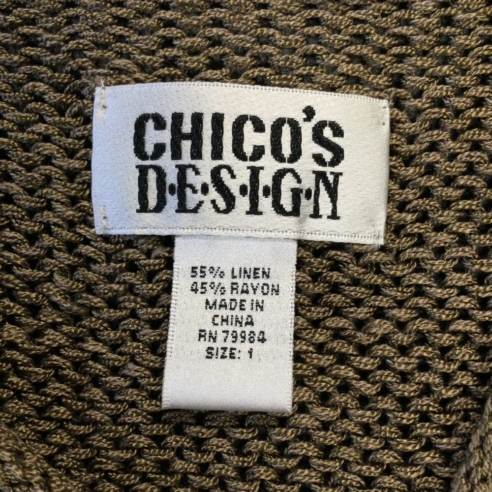 Women's Chico's Design Brown Sweater Size 1 - Picture 6 of 10